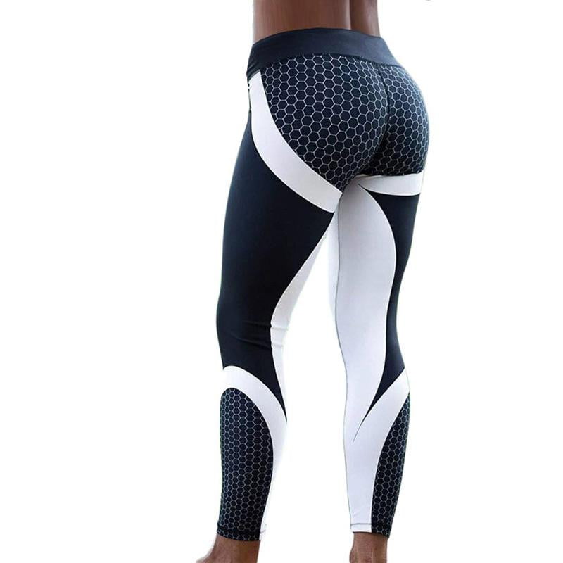 Hayoha Mesh Pattern Print Leggings fitness Leggings For Women Sporting - here101 - 