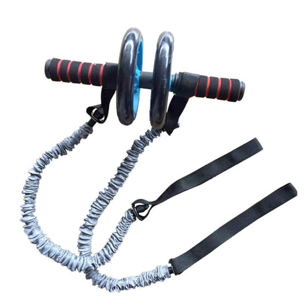 Exercise Trainer Belly Wheel Roller Elastic Sport Resistance Ropes Fitness Gym Equipment - here101 - 